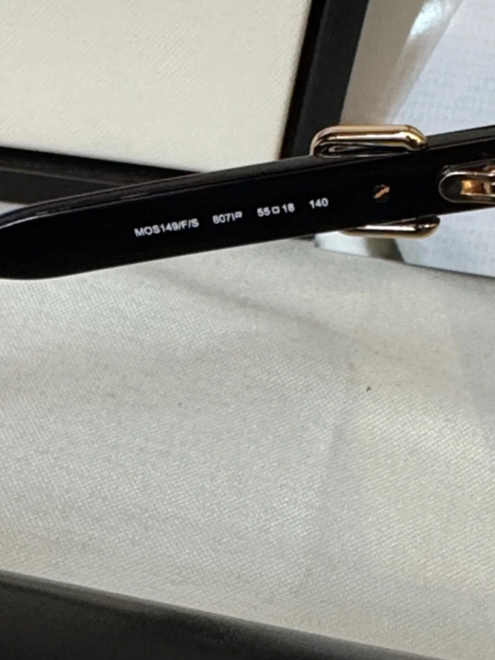 Moschino Black Sunglasses with Black Lenses